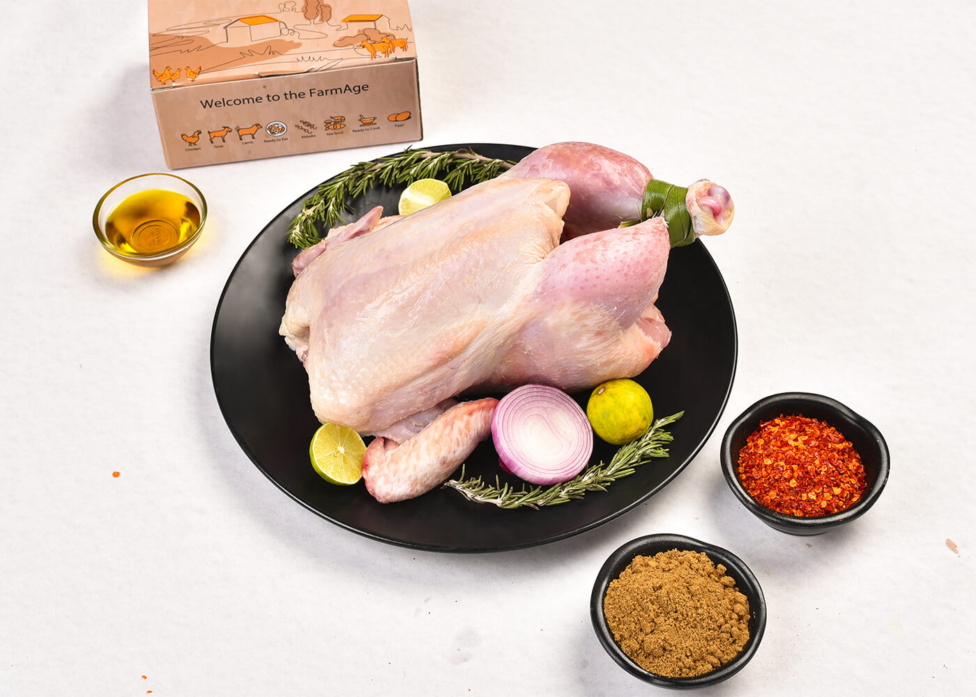 Whole Chicken With Skin  